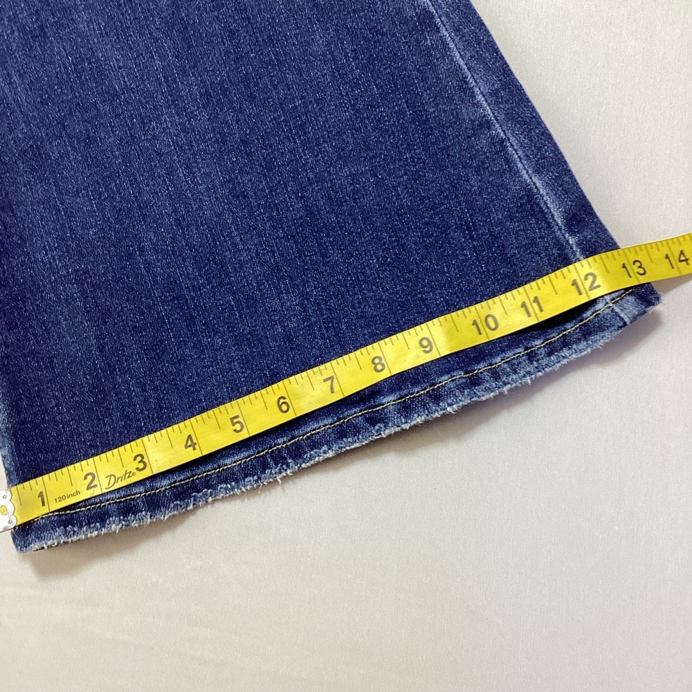 KanCan Distressed Flare Jeans in Dark Blue - Picture 11 of 12
